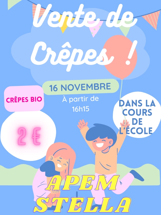 Vente de crêpes APEM
