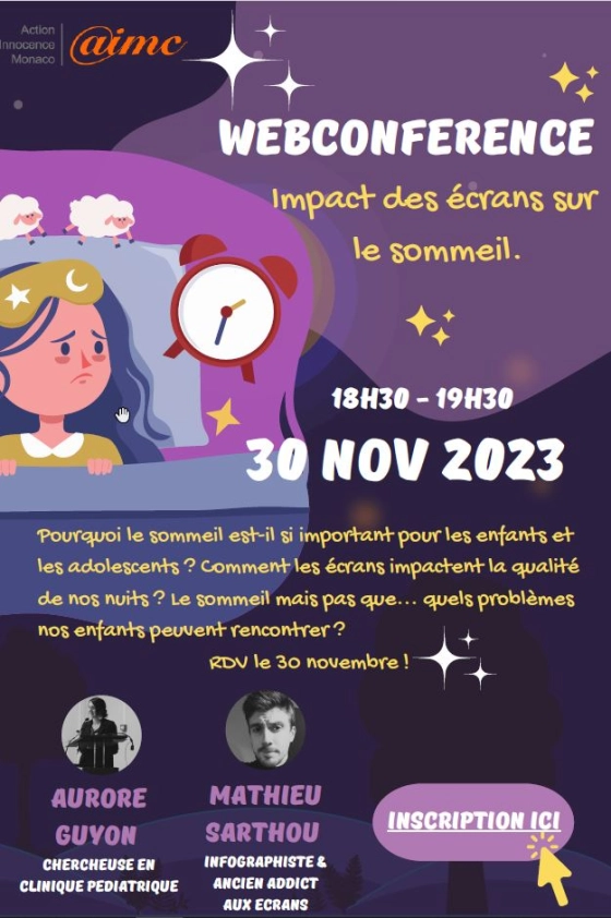Webconférence impact des écrans sur le sommeil