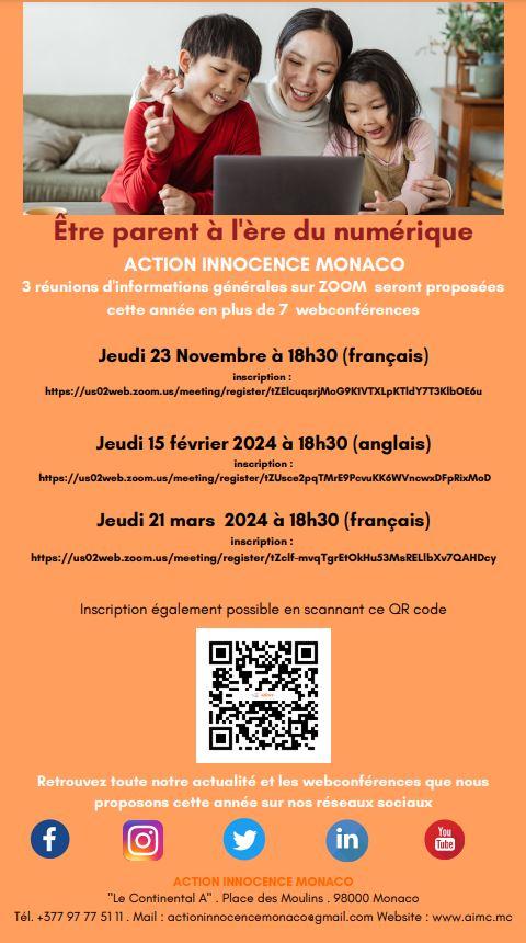 réunions parents Monaco 2023-2024