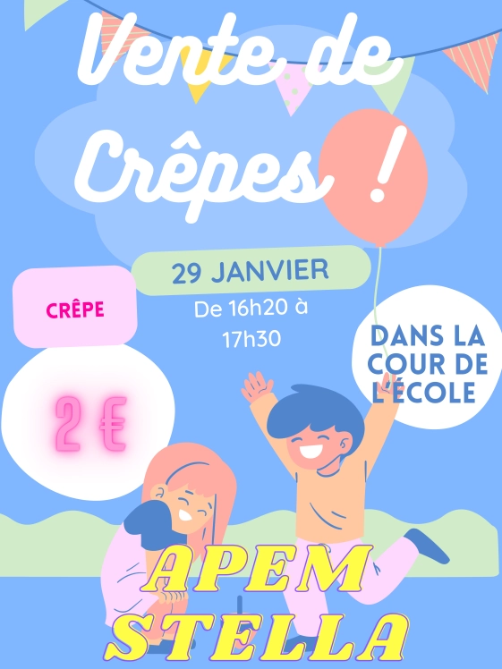 Vente de crêpes APEM